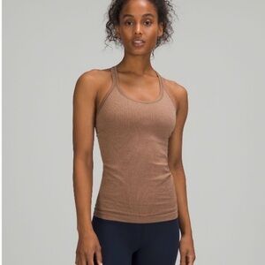 Lululemon Athletica Brown Ribbed Tank Top